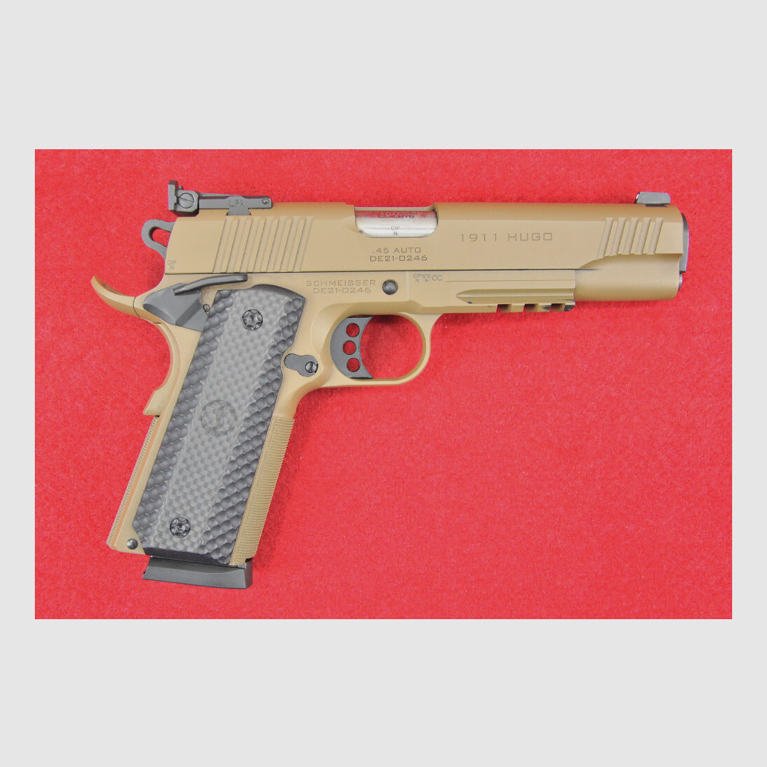 Schmeisser Hugo 1911 FDE 5" .45 Auto