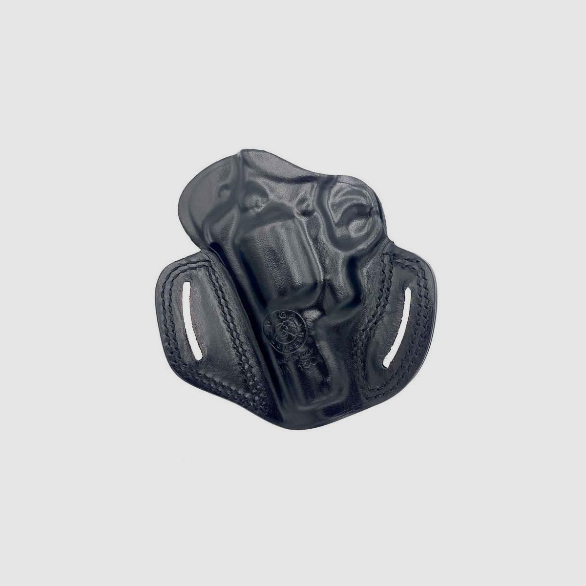 Pancake Lederholster für Revolver 2 1/2" S&W K/L Frame,Colt,Ruger,Korth,Taurus,HW 357,Zoraki R1/R2 Schwarz Rechtshänder