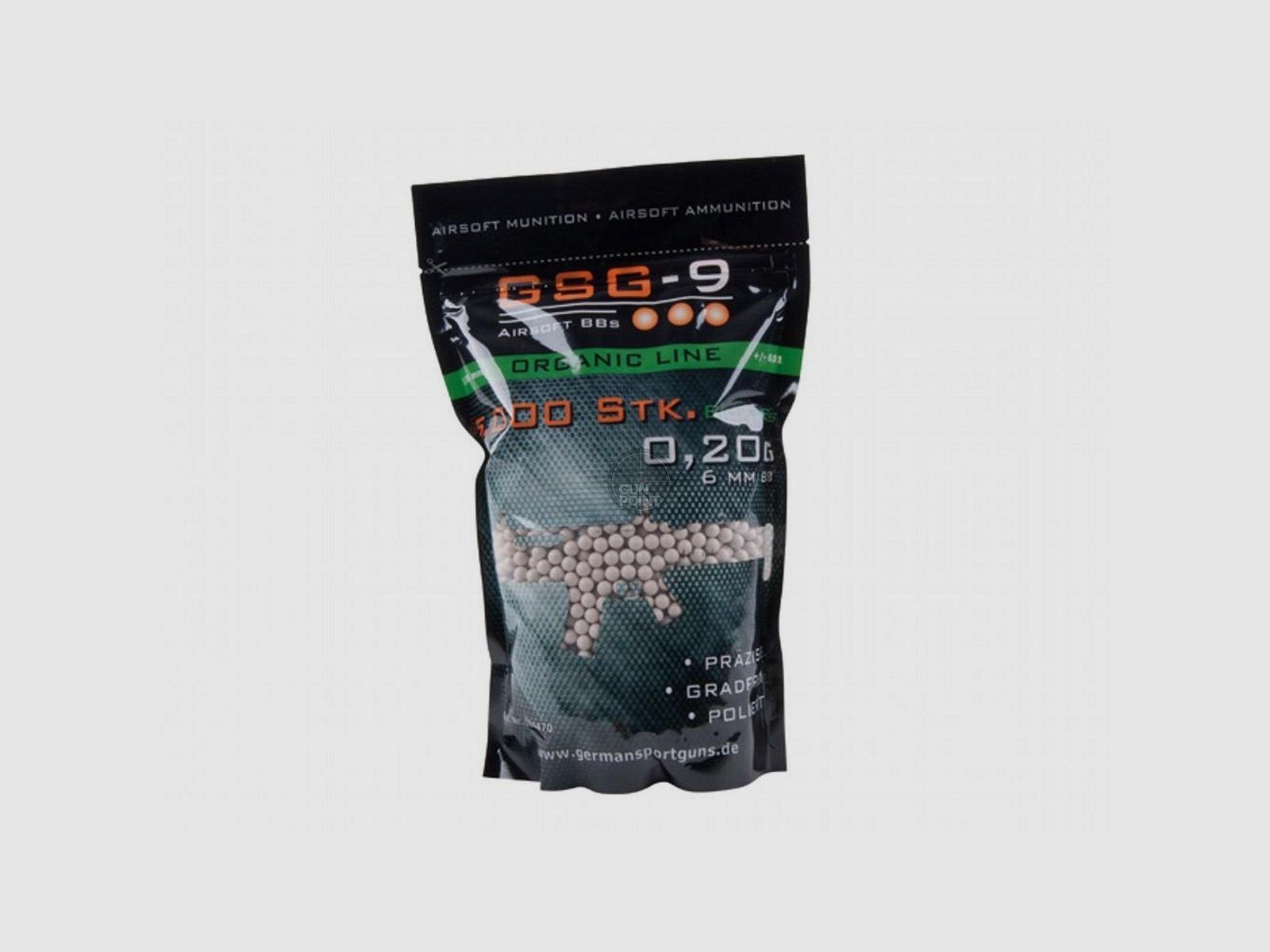 Softair - Kugeln GSG-9 Bio-BBs - 0,20g 5000 Stk. Wei