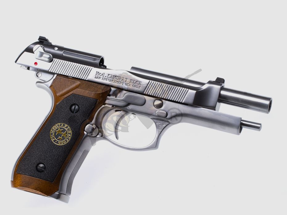 M92 Mod. Samurai Edge Biohazard Chrom Full Metall GBB -F-