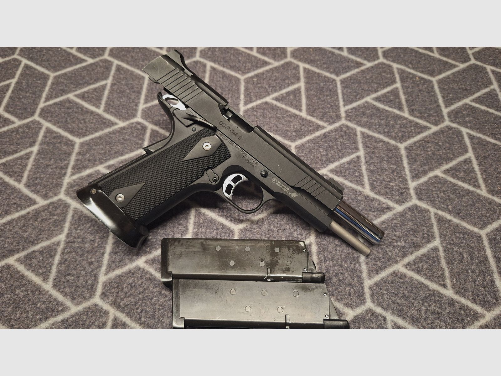 King Arms Predator Tactical Iron Shrike GBB Airsoft Pistol