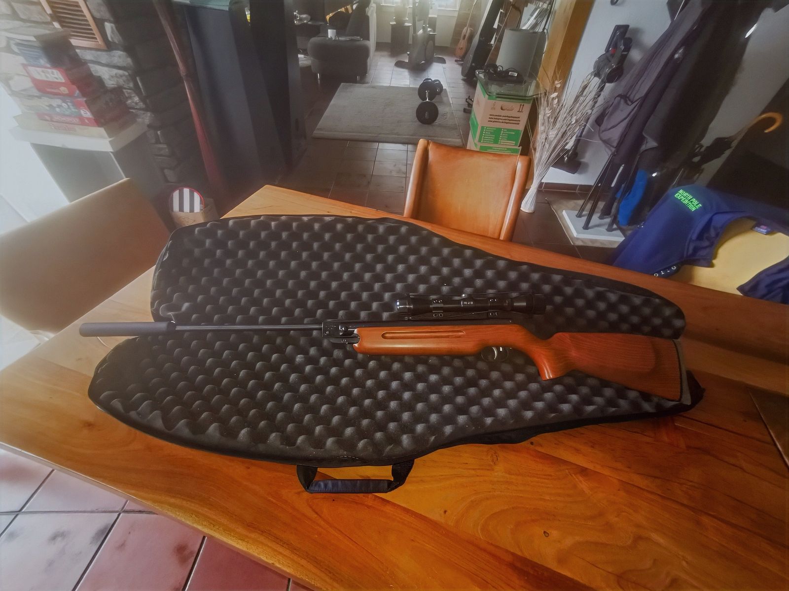  Weihrauch Luftdruckwaffe HW 35K mit Schalldämpfer