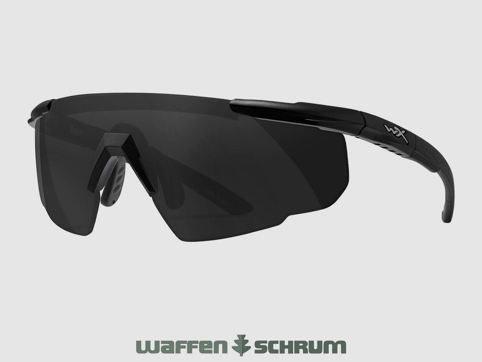 Wiley X Okulary strzeleckie Saber Advanced: szare: matowa czerń