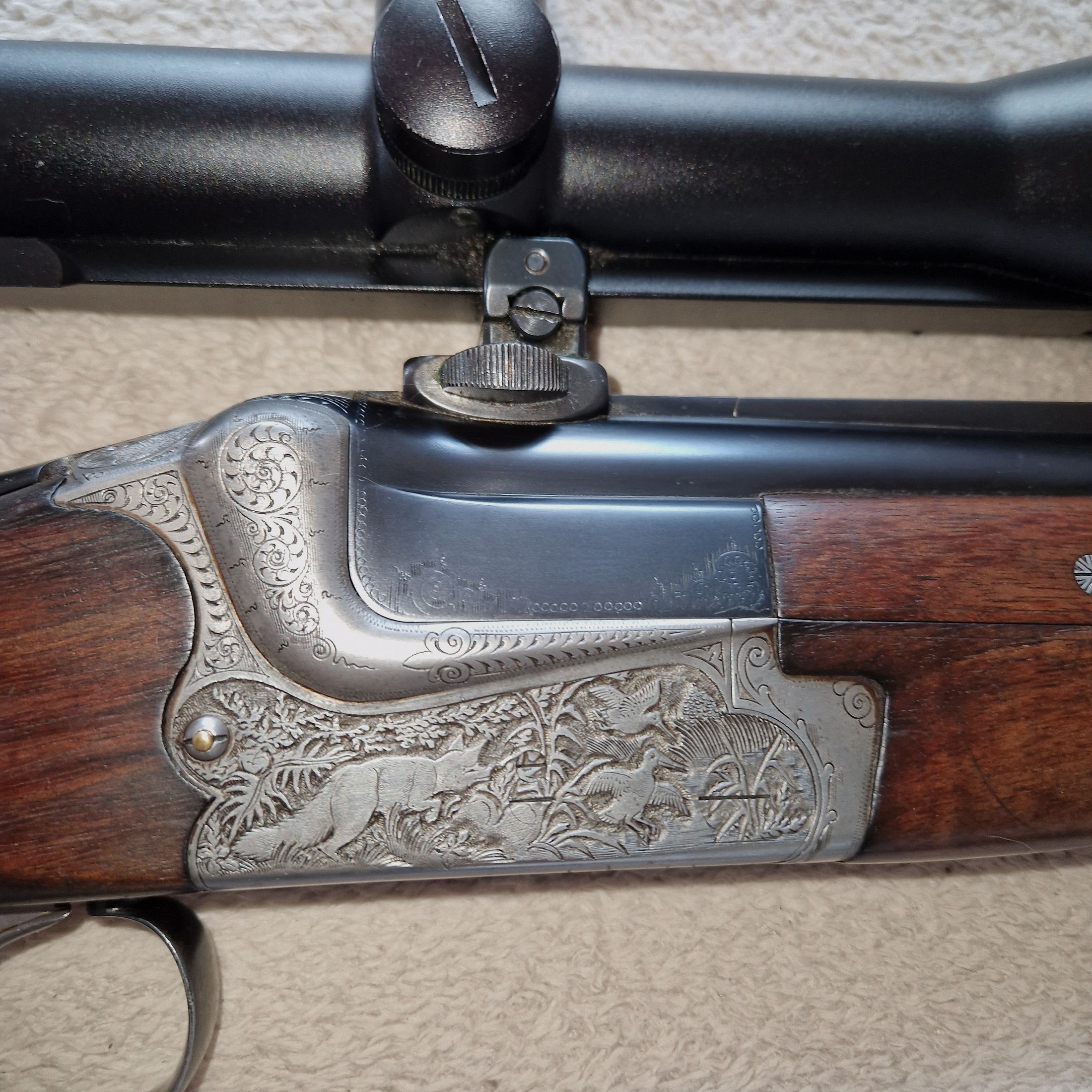 Kipplaufbockbücksflinte Merkel Suhl 8x57 IRS/ 12x70