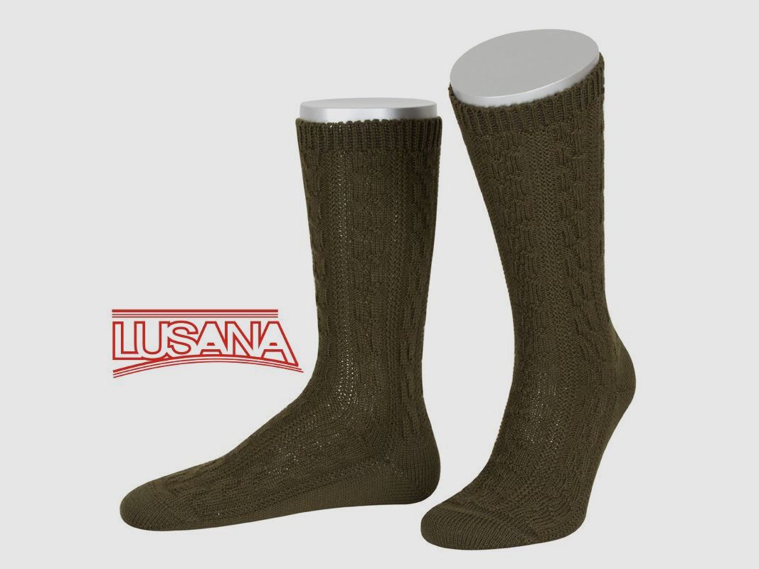 Lusana Trachtensocke in Jagdgrün (17)