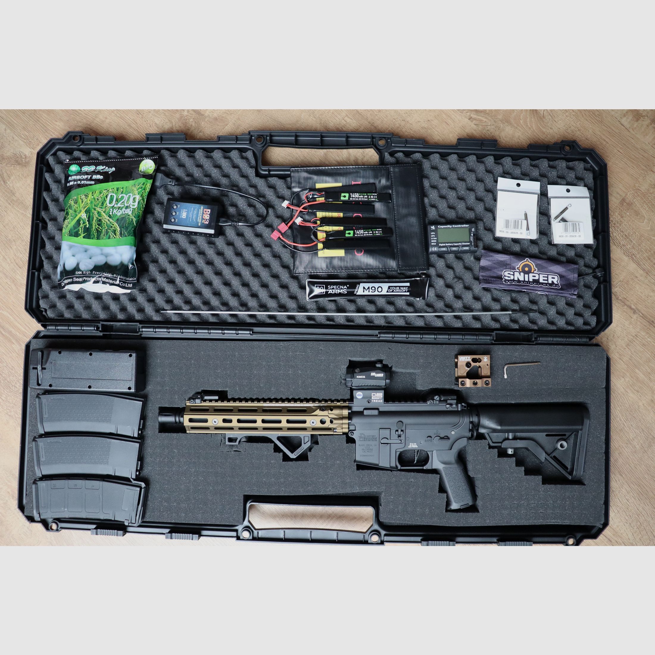 Specna Arms SA-E27 10,5" RIS III Edge mit HAL ETU, Chaos Bronze Paket