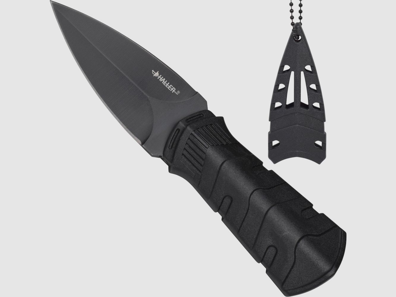 Neck Knife Umhängemesser beidseitig geschliffen Dolch-Klinge