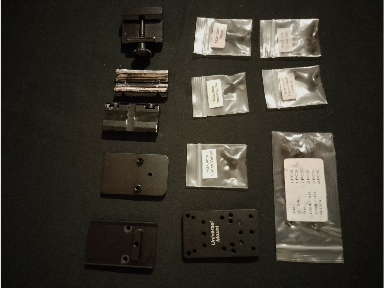 Diverse mounting plates voor pistool met schroeven voor red dot sight zf Glock 17 19 22 Walther Beretta Umarex universele scope mount adapter