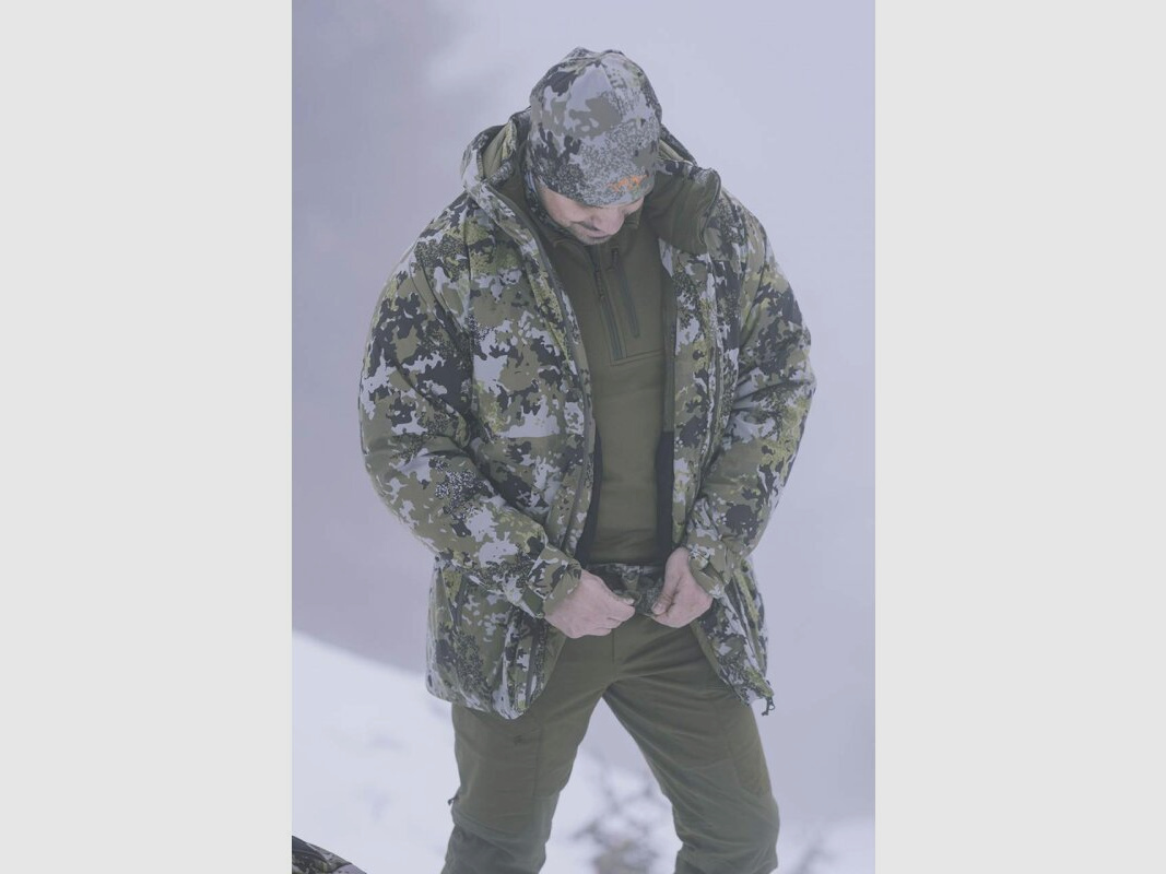 Blaser Shield Daunen Jacke Huntec Camo L