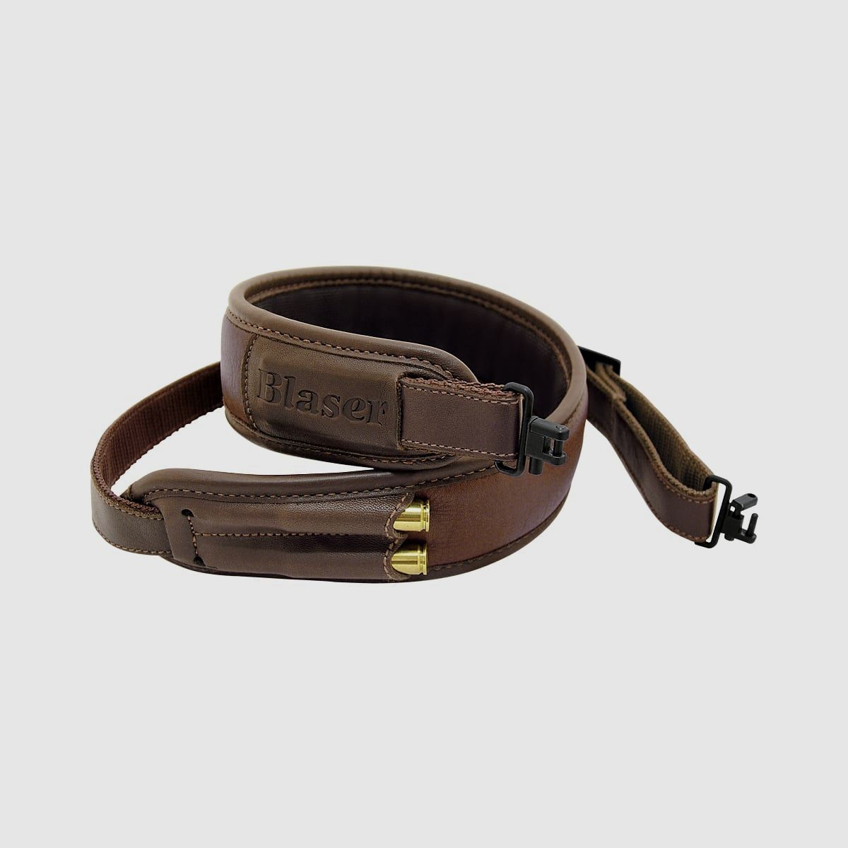 Leather rifle sling brown