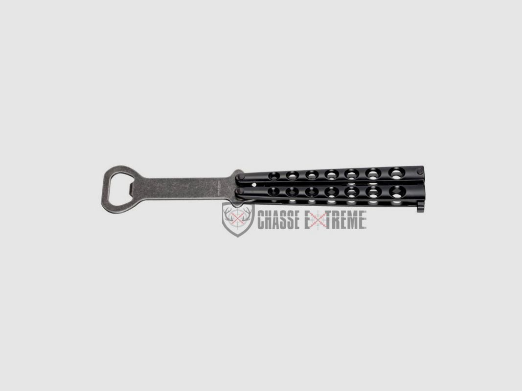 Dekapselungs-Messer Schmetterling Schwarz Balisong