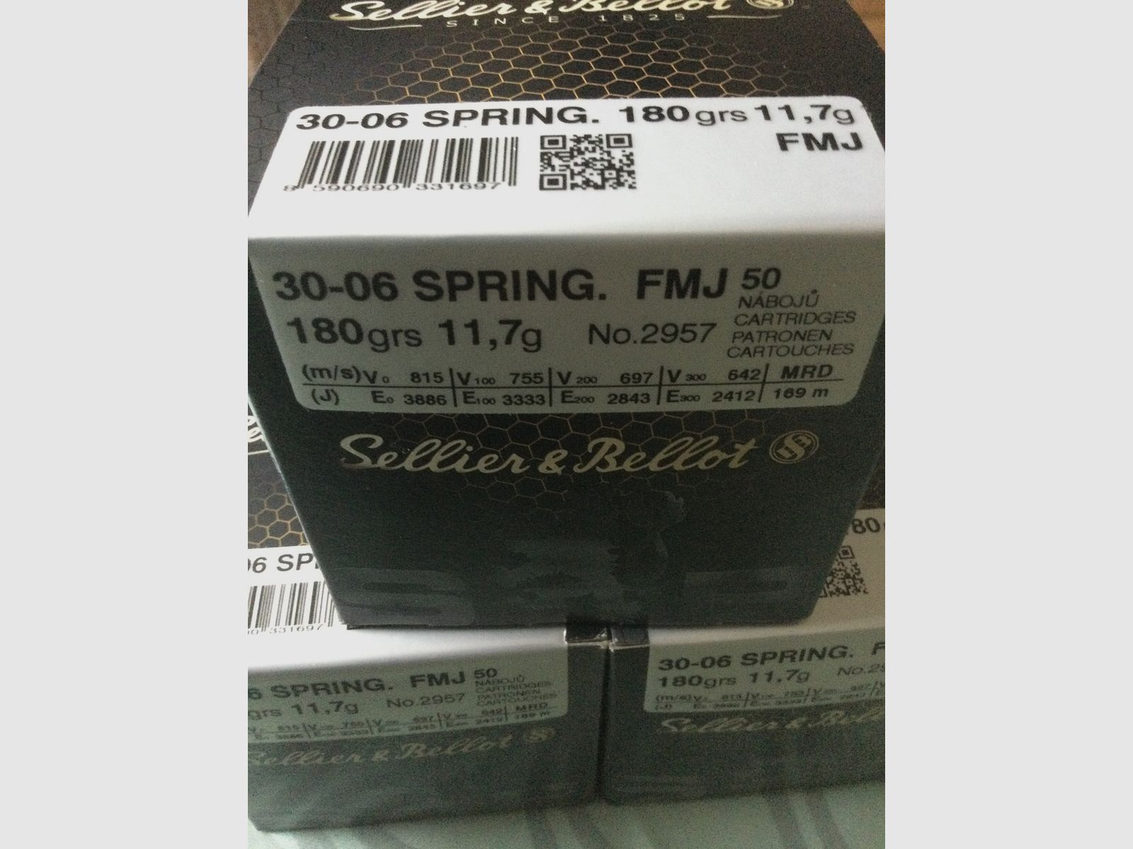 S&B 30-06 SPRING. 180 grs 11,7g FMJ