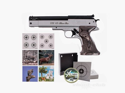 Weihrauch HW 45 Silver Star 4,5mm Super-Target Set