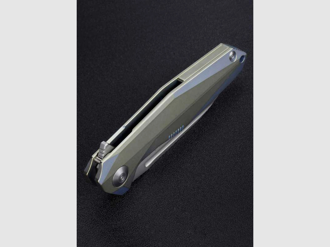 Rikeknife 1504B-GB Taschenmesser, Gold/Blau