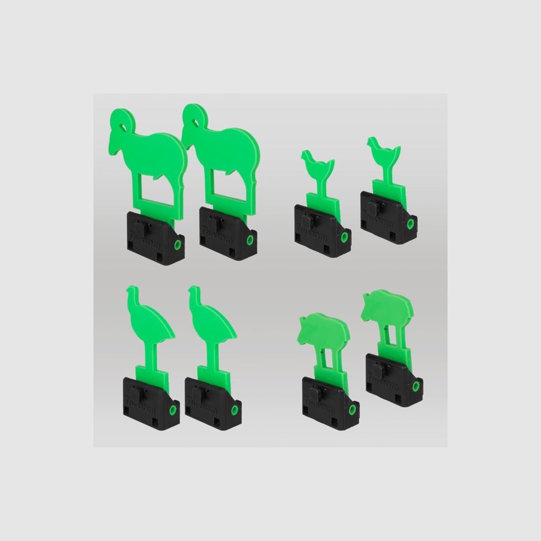 THROOM - Zestaw tarcz KNOCKDOWN Series Silhouettes Kit