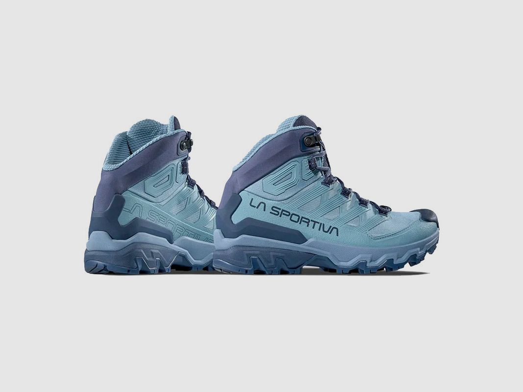 SHOES – WOMEN – LA SPORTIVA – ULTRA RAPTOR 3 MID W’S GTX Limestone/Night Sky, image 5 of 7