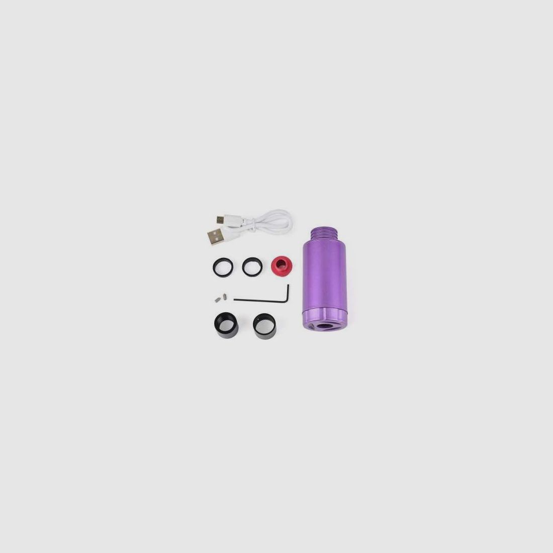 J-TAC "Lightweight" 'Spitfire' Universal Muzzleflash- & Tracerunit (14mm, 11mm Gewindeadapter) - "Purple"