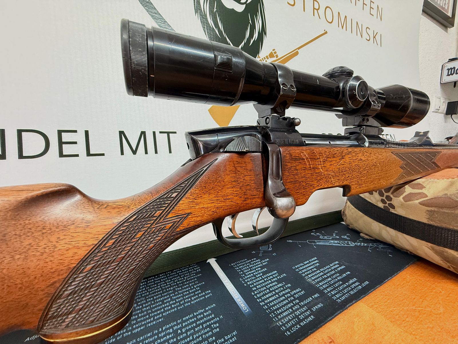 Steyr-Mannlicher Mod. M in caliber .30-06 Spring. incl. Zeiss Diavari-ZA 1.5–6x42 T*