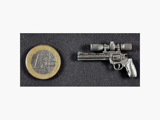 Colt Phyton mit Zielfernrohr als Metall-Anstecker