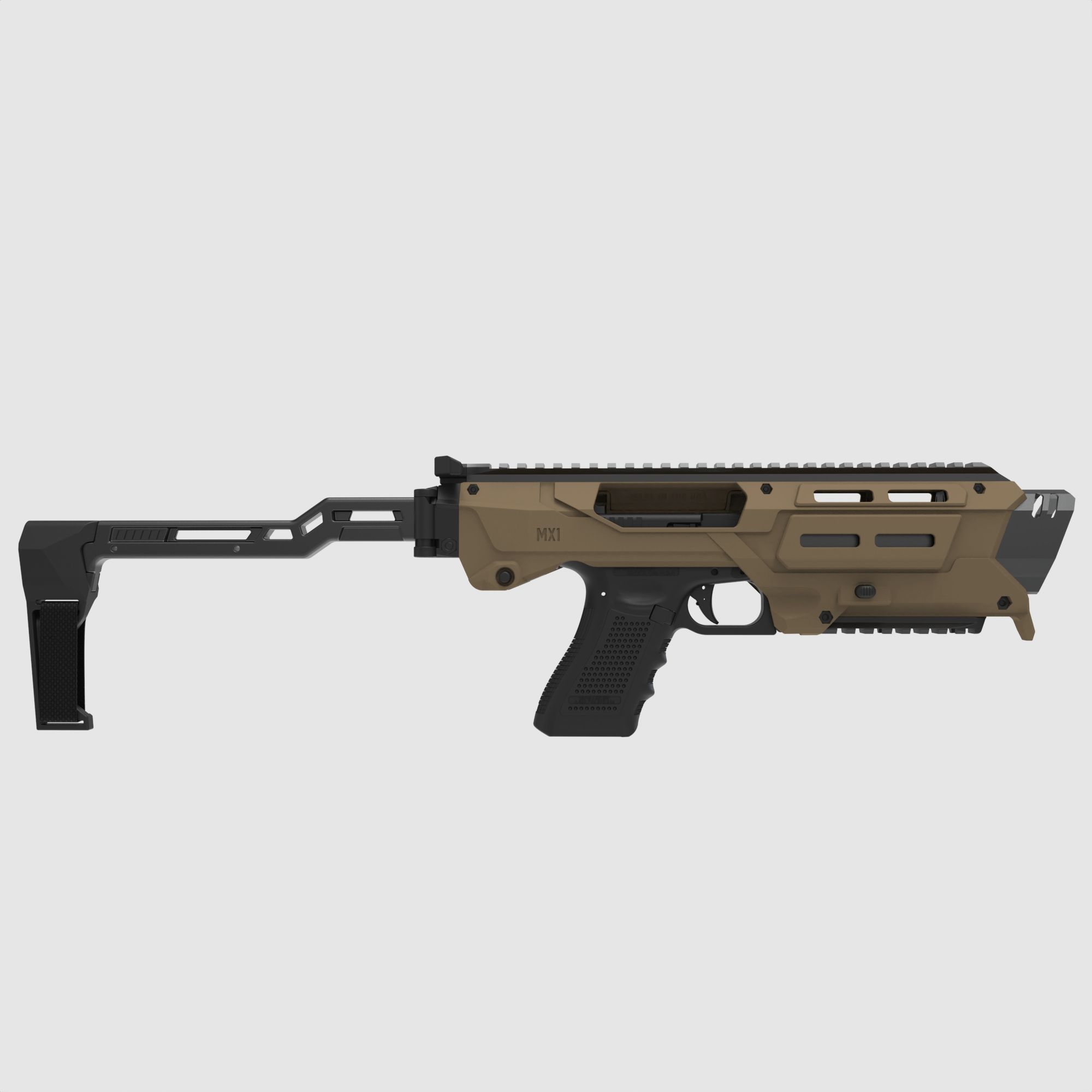 Meta Tactical MX1 TAN Umbausatz für Glock Generation 3, 4, 5 Standard, Kompakt und Subkompakt, Bild 4 von 5