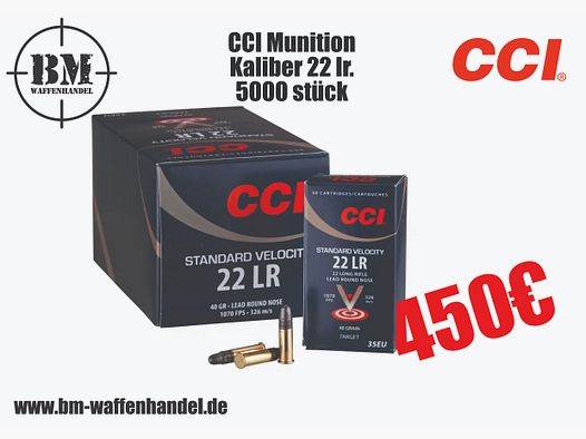 CCI  Munition .22 lr Standart Velocity KK 5000 Schuss