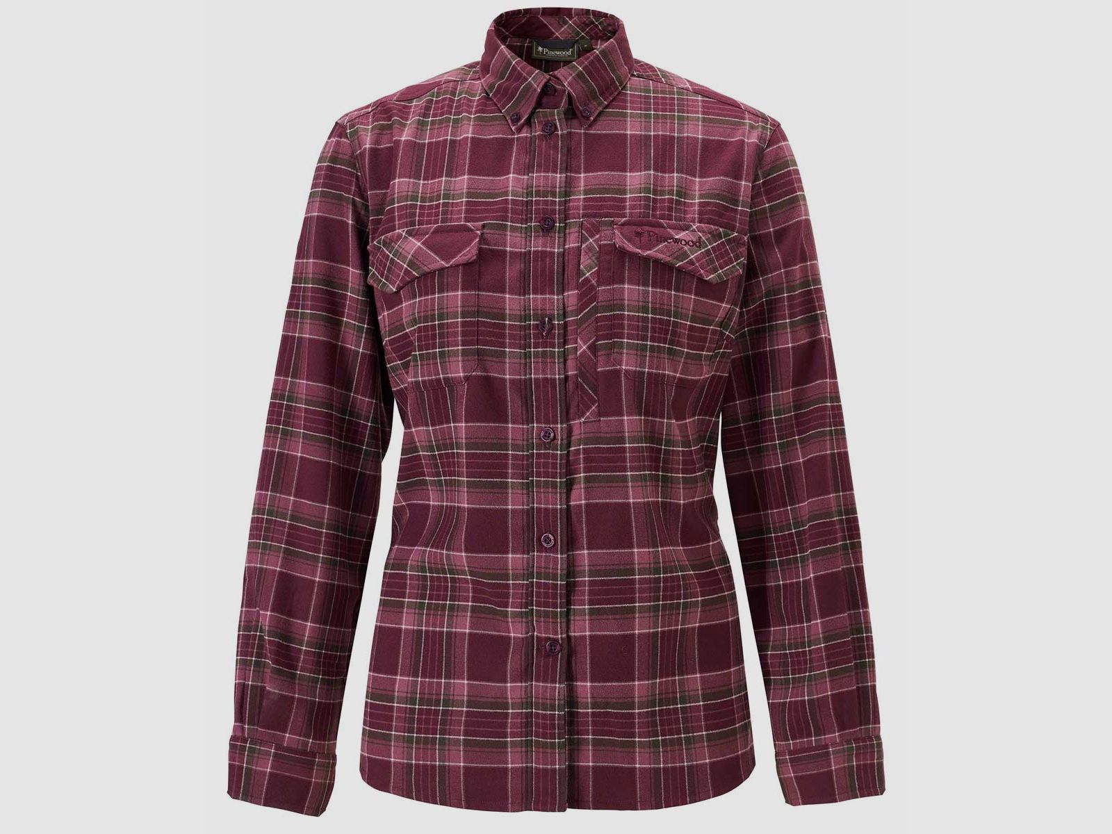 Pinewood Bluse Abisko Hiking Flanell Plum