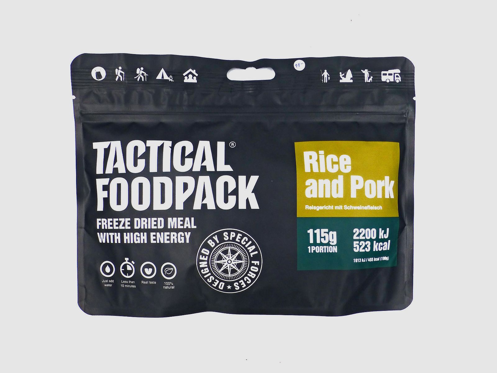 TACTICAL FOODPACK, Rice and Pork, dès 9.25 pc