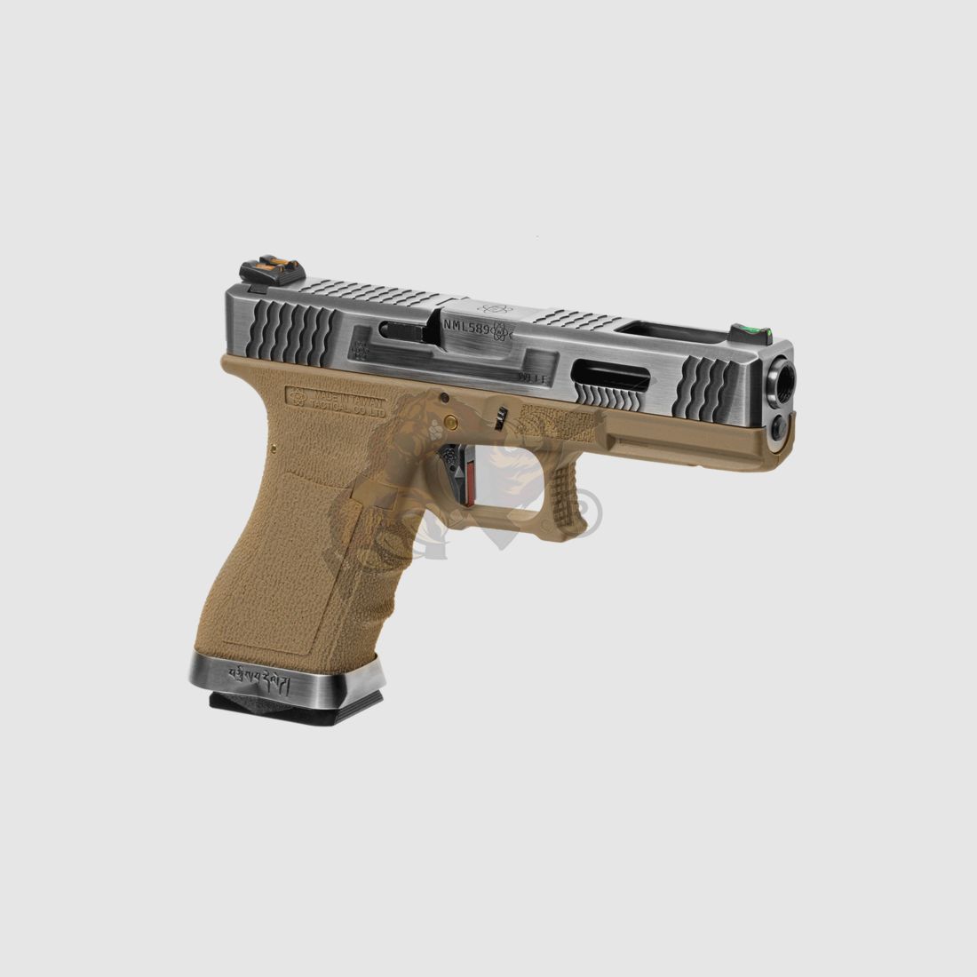 WE Custom 17 Metall Version Dual Tone Desert GBB -F-