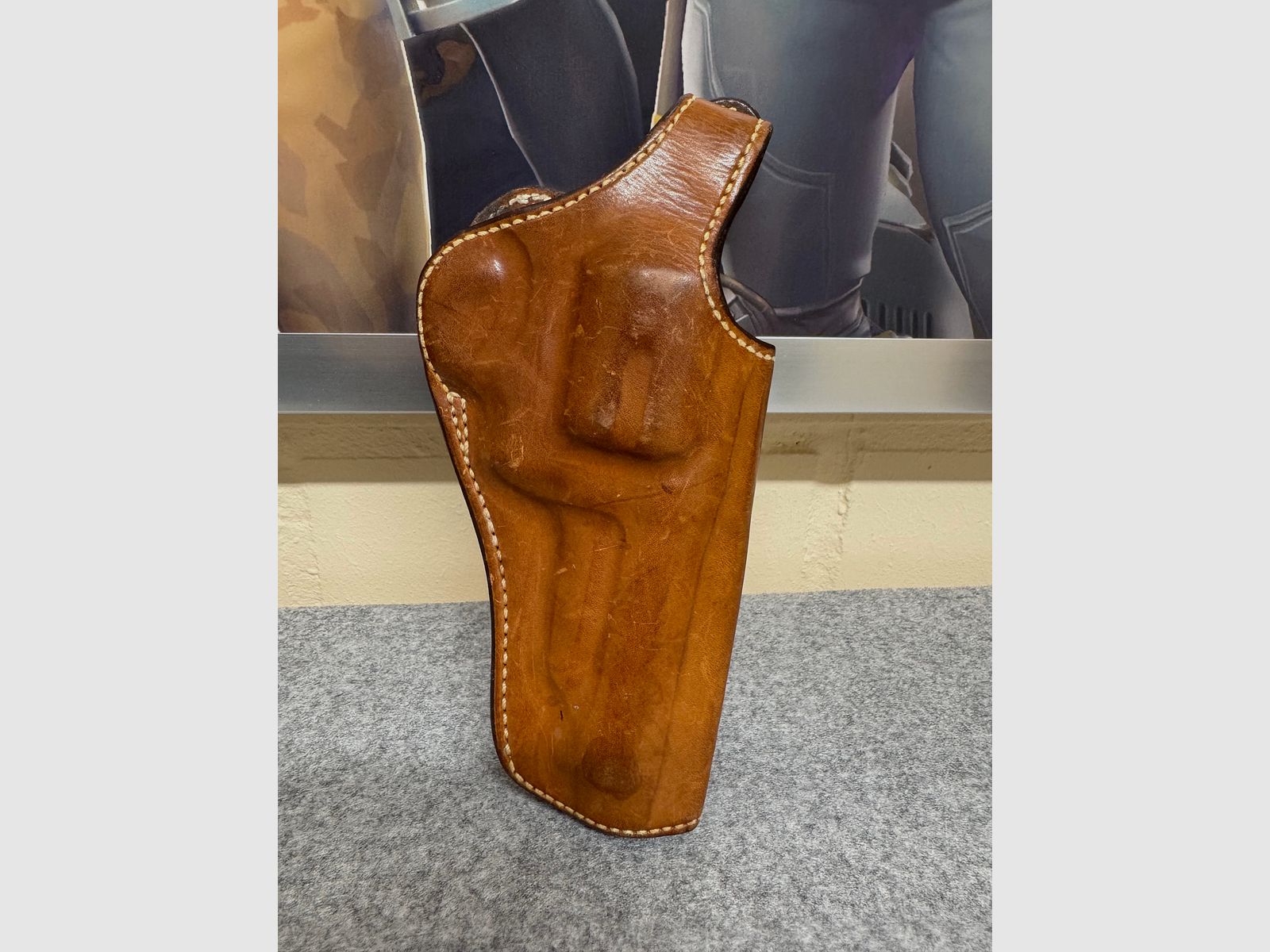 Holster en cuir Bianchi Cyclone pour S&W 4", cal. 44