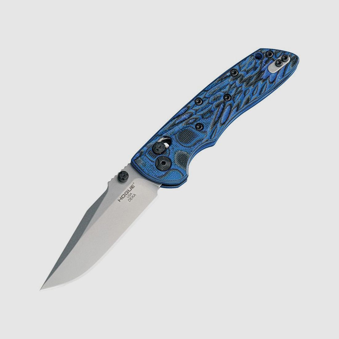 Deka ABLE, CPM-20CV Stonewashed-Klinge, Blauer Lava G10-Griff | 96356