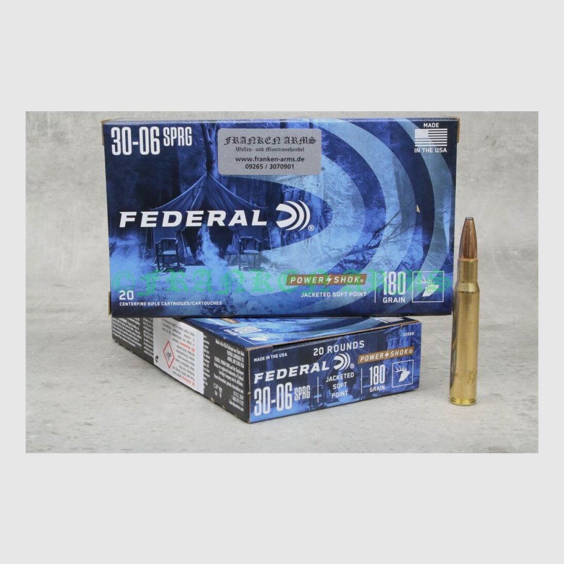 Federal Power Shok .30-06 Teilmantel 180gr. 11,7g 20 Stück Staffelpreise