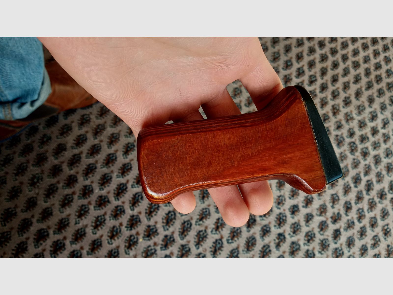 Original empuñadura de pistola de madera contrachapada AK74 rusa / también se adapta a AKM // Empuñadura de laminado / Yunker