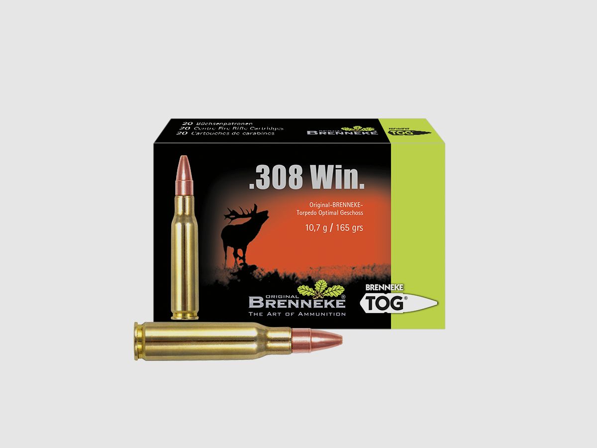 TOG - Torpedo Optimal Bullet .308 Win. 10.7g/165 grs - BRENNEKE