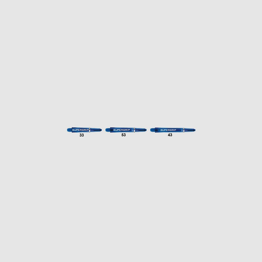 Harrows-Darts-Technology Supergrip Shafts blue short=33mm Dart & Zubehör