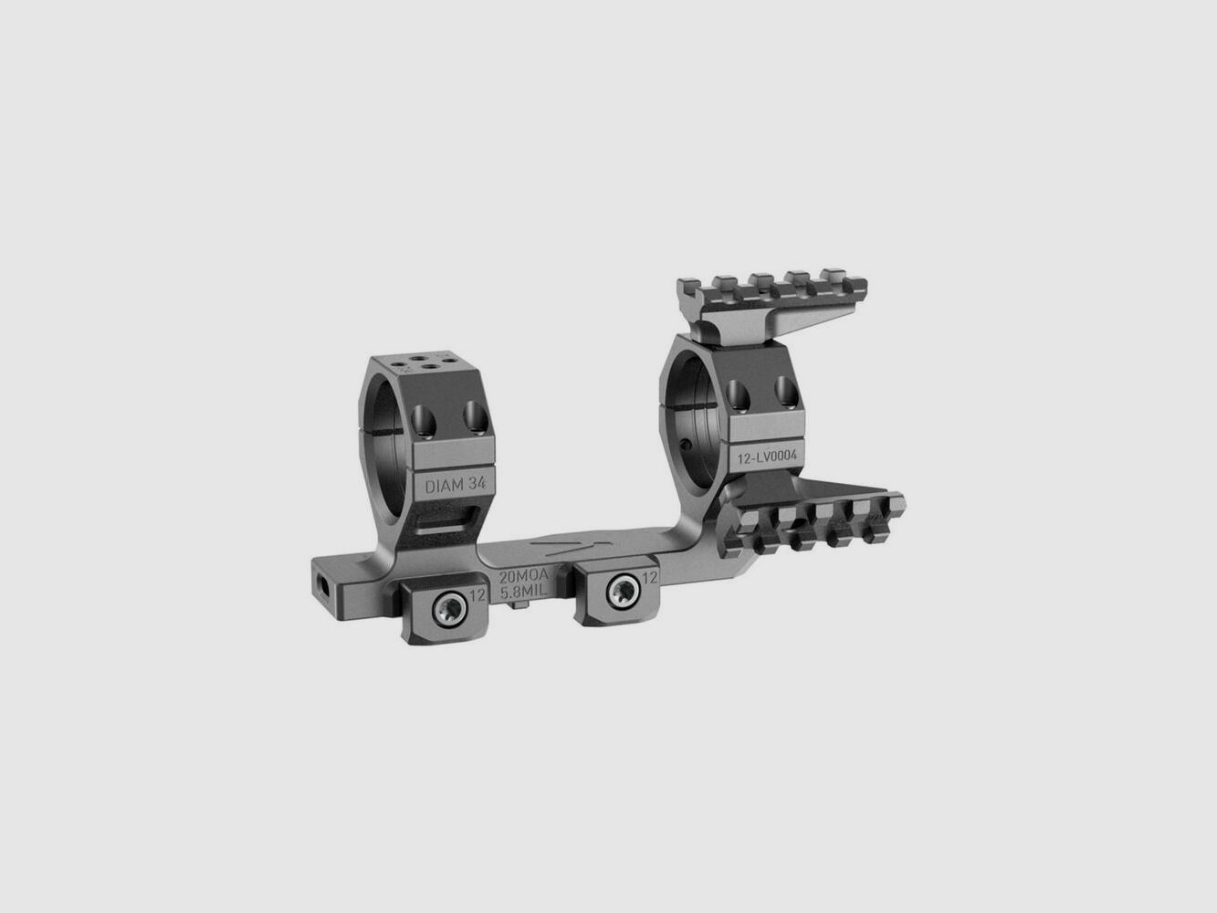 Audere Levitas Montage 20 MOA Black 34mm