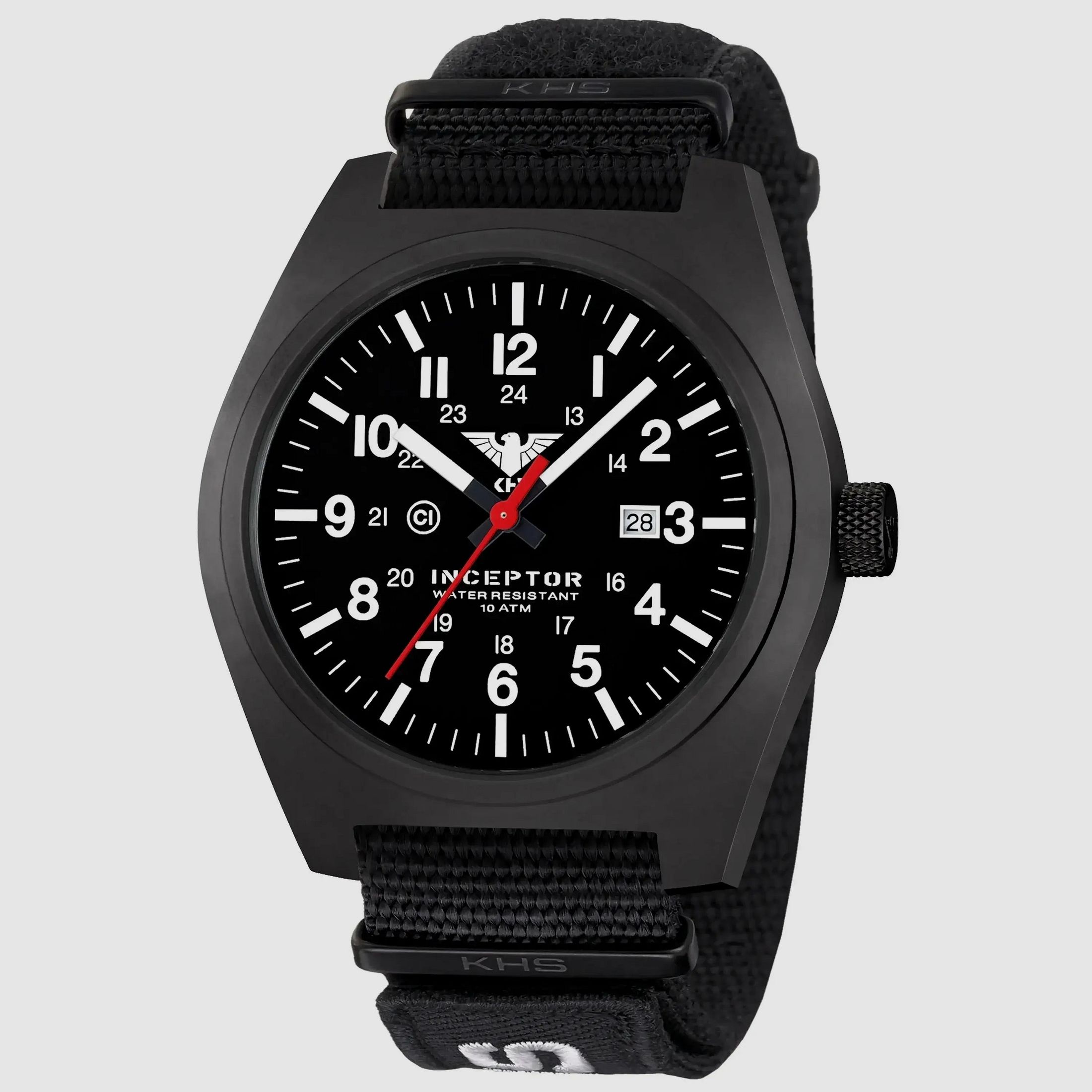 KHS KHS Wristwatch Inceptor Black Steel XTAC NATO Band
