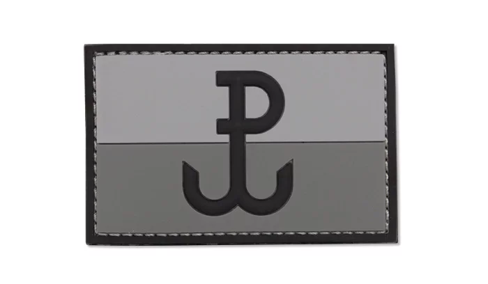 3D Patch – Fighting Poland – Gray – 444130-7010 – 101 Inc., image 1 of 2