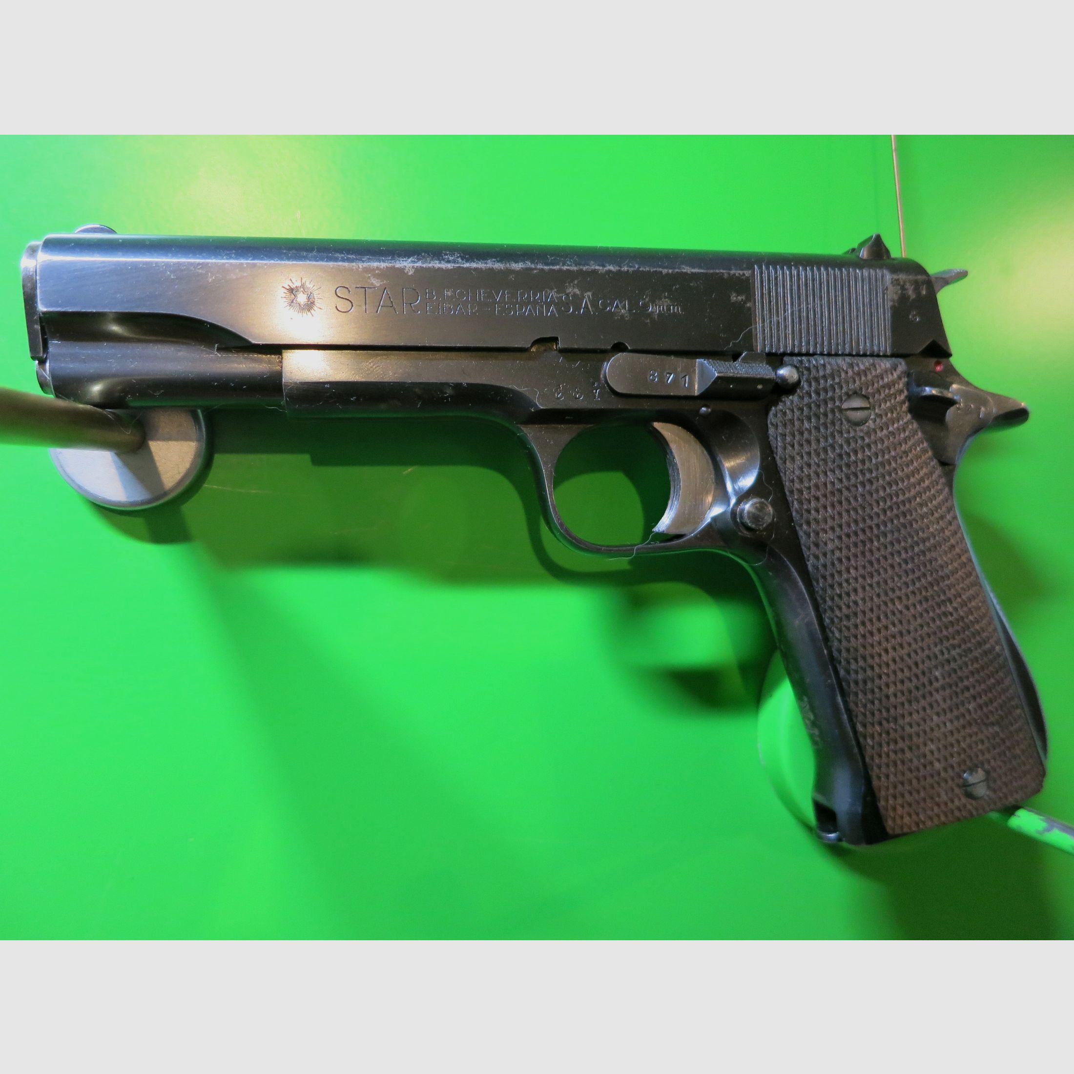 Star Firearms B.Echeverria – Semi-automatic pistol model B; 9 mm; LPN #42-