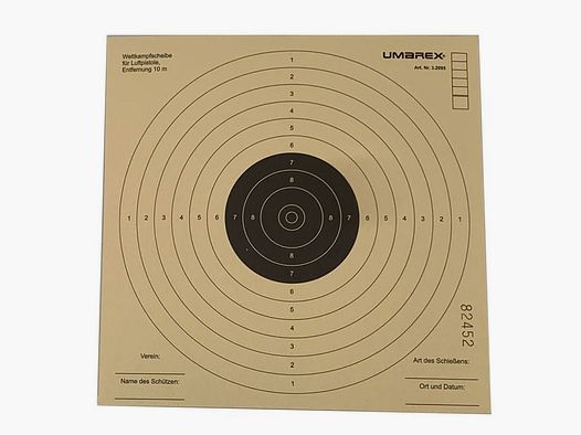 Pistolenziele 17x17 Karton ISSF x 100 Umarex