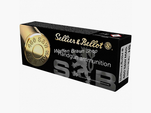 S+B .460 S&W Mag. Hohlspitz 16,8g/260grs. 20 Stück