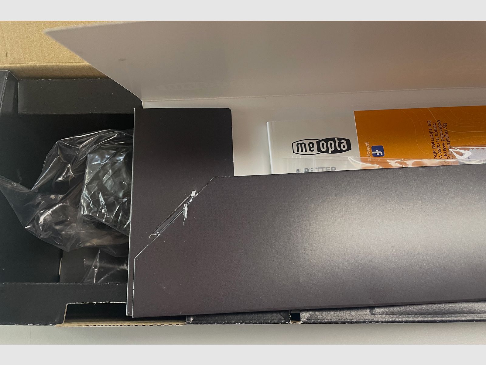 Exhibitor Meopta 2004791004 riflescope Optika6 4.5-27x50 RD FFP reticle MRAD1 RD Reticle V418