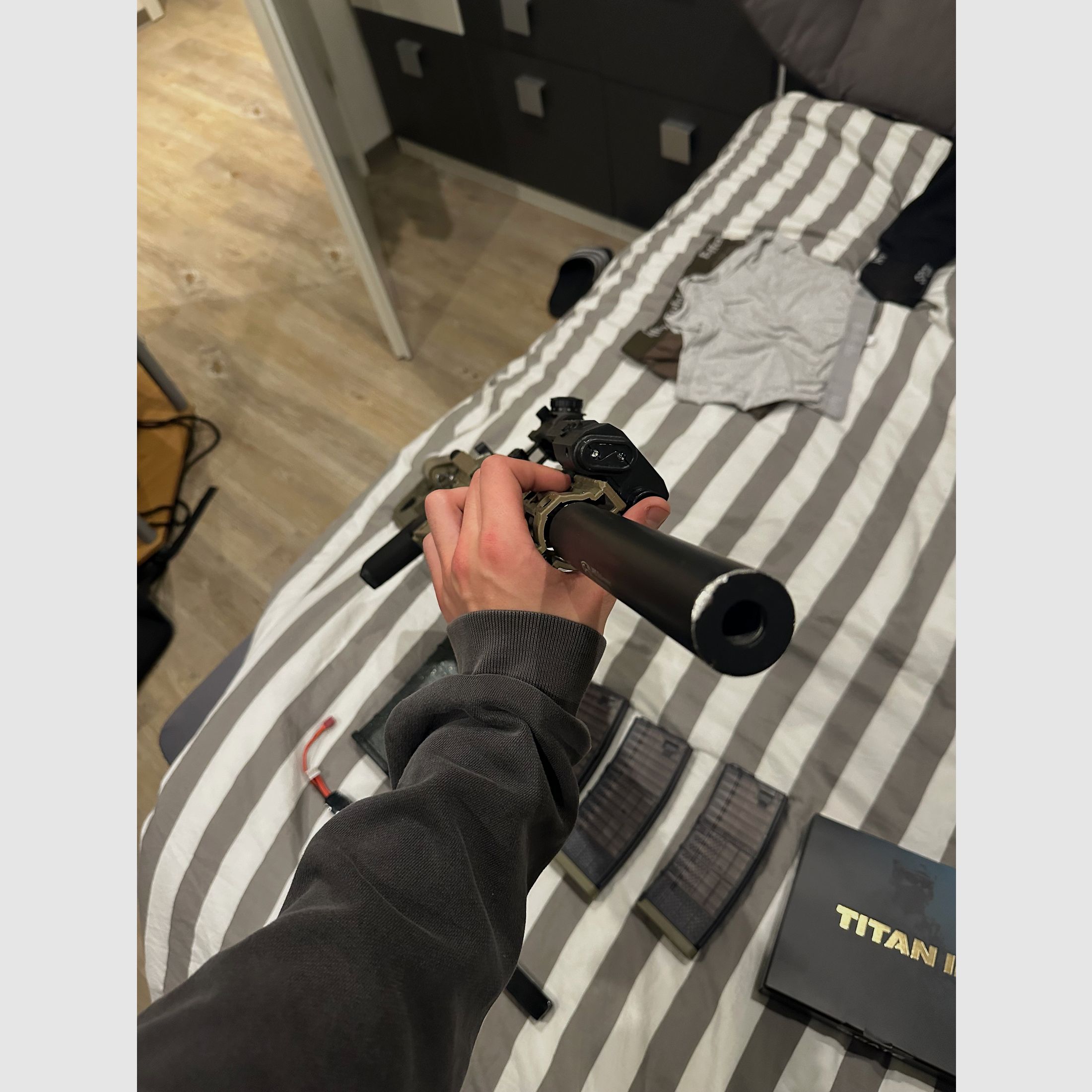 Tippman Comando fully tuned with battery etc.