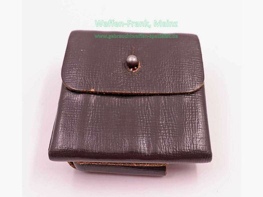 Unknown manufacturer leather cartridge case for shot and bullet