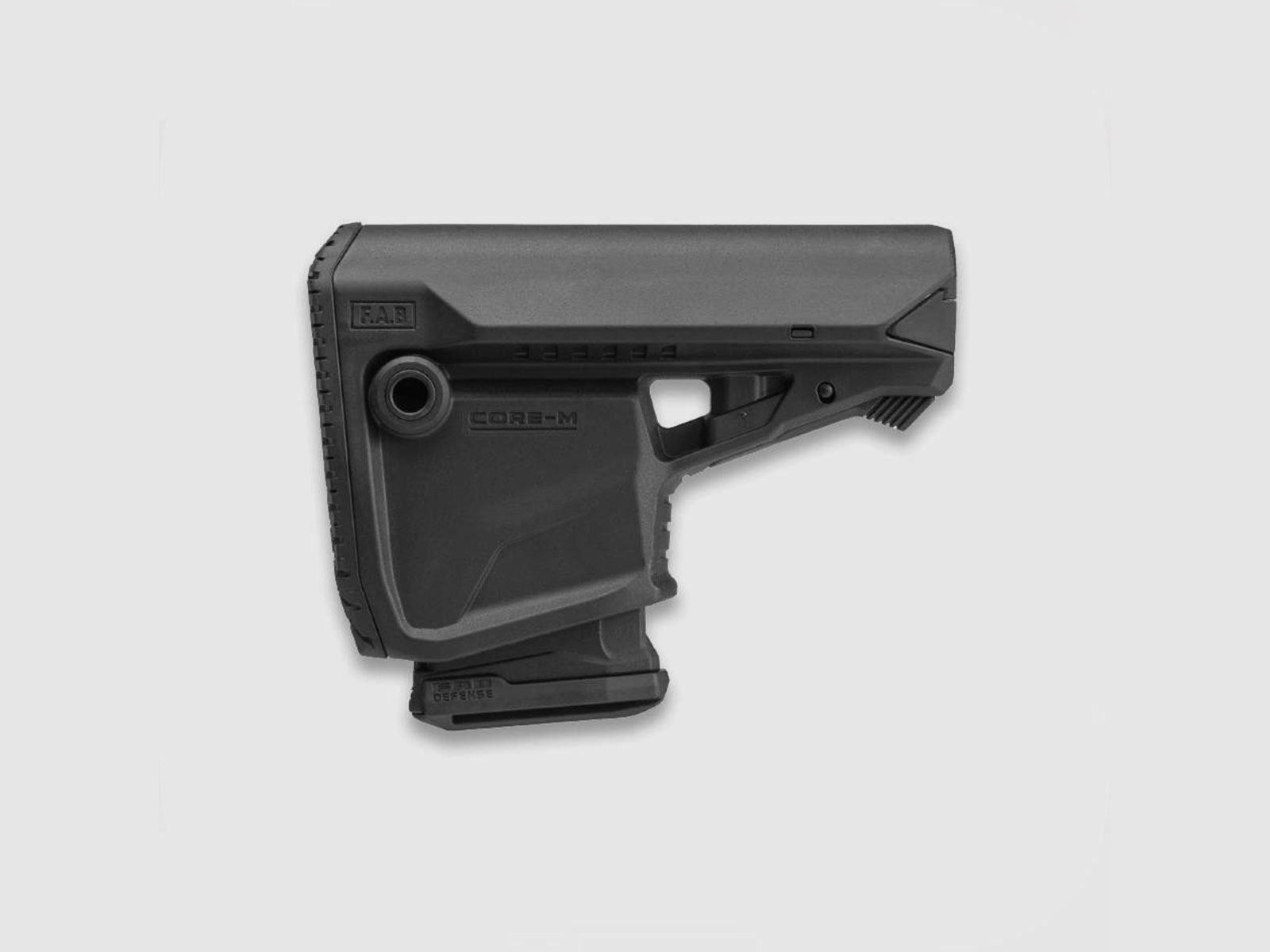 FAB DEFENSE – KOLLAPSABLES SCHAFT FÜR M4/AR15 SCHWARZ MIT MAGAZINHALTER (GL-MAG B)