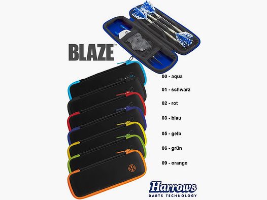 Harrows-Darts-Technology Blaze Case blue Dart & Zubehör