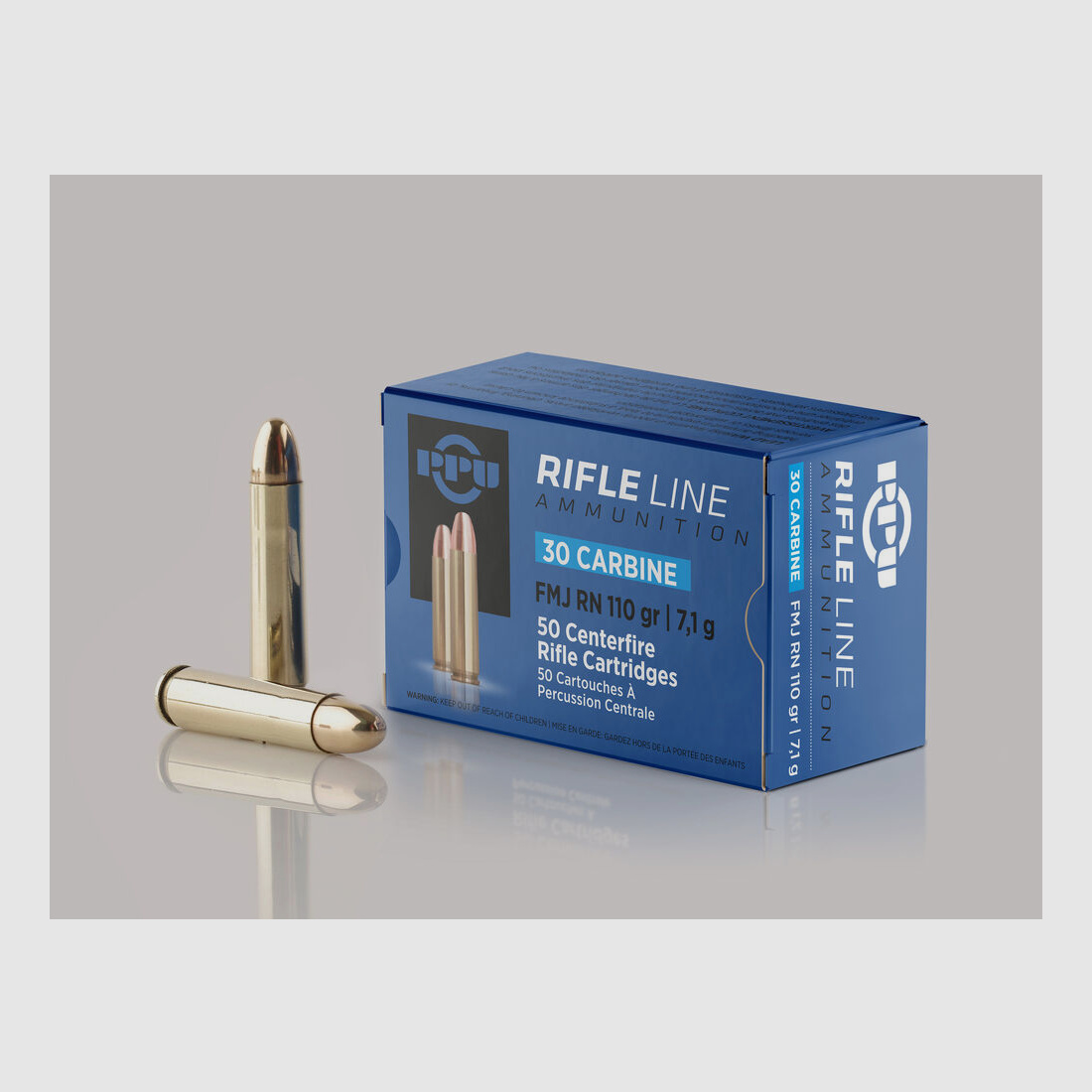 PRVI Partizan VM RN/FMJ RN 7,1g/110gr, 50 pcs .30 Carbine