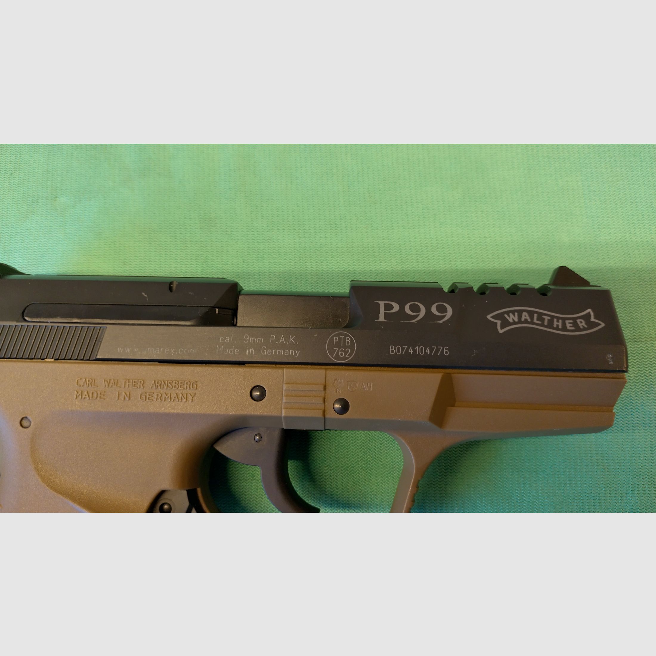 WALTER P99 pistola de fogueo calibre 9 mm P.A.K.