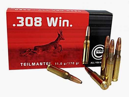 GECO TEILMANTEL 308WIN - 170 GRS. - 20 SCHUSS