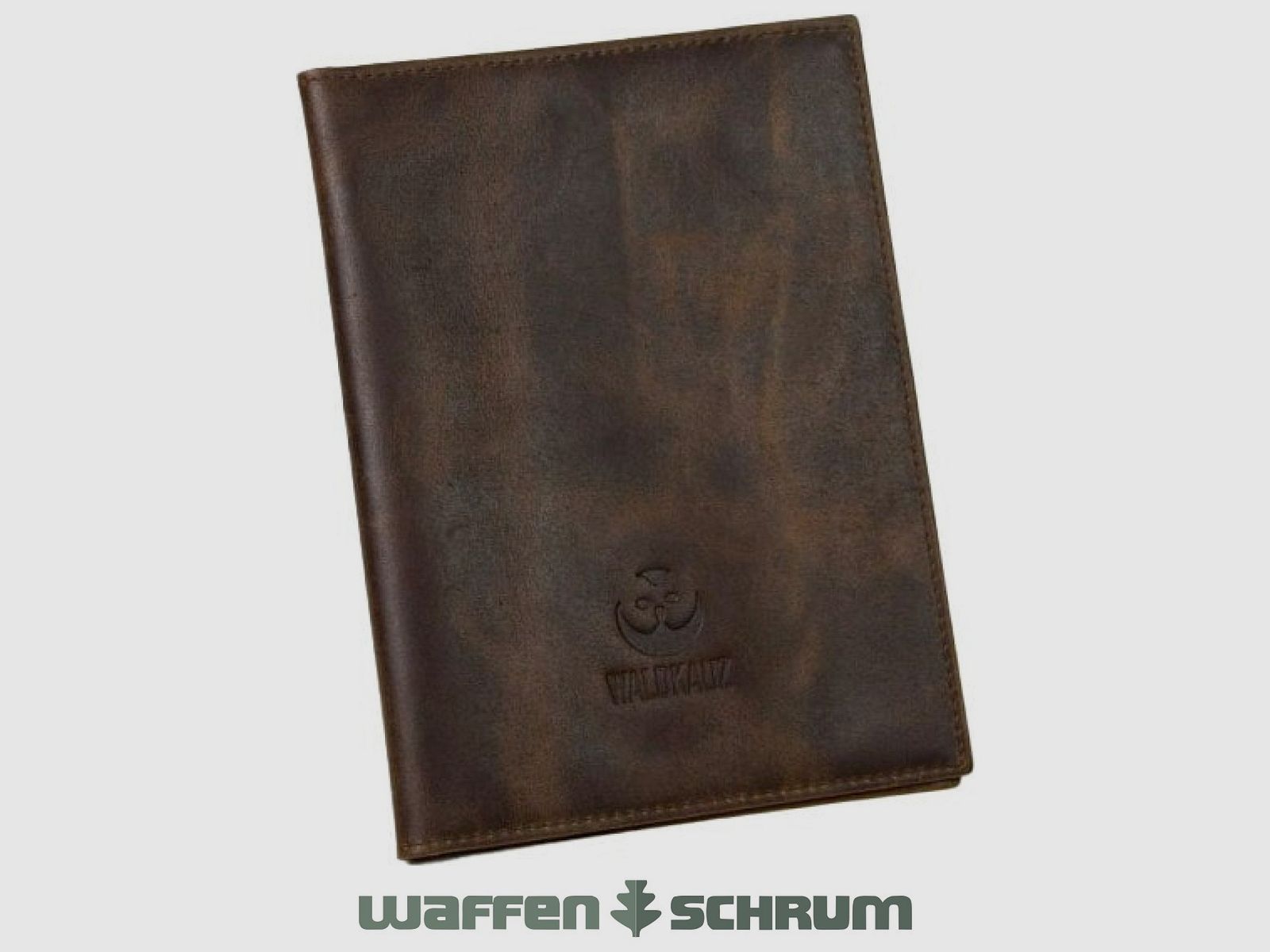 Tawny Owl hunting license case made of leather