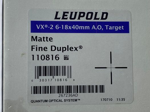 Leupold  VX 2  6-18  x40 Target